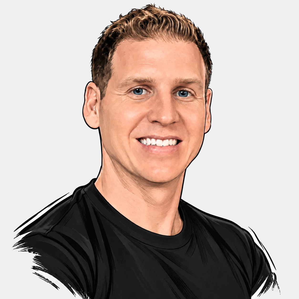 Illustrated portrait of Colin Douglas